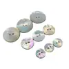 Botão de Madrepérola Mini 7,5MM Dois Furos Botão de Concha Natural Botões Feitos à Mão DIY Roupas de Boneca Botões Decorativos