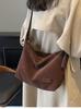 Bolso de Cuero Gamuzado Transfronterizo para Mujer, Gran Capacidad, Nuevo Bolso de Hombro Cruzado Vintage Otoño e Invierno 2026, Bolso Tipo Dumpling para Viajes
