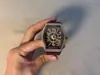 Producto popular de comercio exterior: Reloj Franck Muller para hombre con esfera estrellada, caja en forma de tonel, lleno de diamantes, reloj de alta gama para hombre, venta al por mayor de fábrica