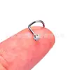 F136 Titânio Coração Estrela de Cinco Pontas Pino Forma 5 Unha para Nariz Unha para Lábio Liga de Titânio G23 Joia de Piercing Argola para Nariz Septo Nasal