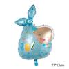 Atacado chupeta bebê anjo bebê roupas de bebê balão de filme de alumínio chá de bebê batismo conjunto de aniversário