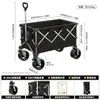 El carrito de camping Pride es un carrito de mano portátil y plegable para organizar y almacenar artículos, adecuado para acampar al aire libre, viajar, mudarse y hacer compras.