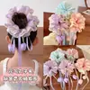 Lazo para el Cabello con Flor de Tulipán Lindo para Niñas, Cuerda para Cola de Caballo o Moño, Accesorios para el Cabello de Niñas