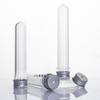 En stock línea de datos transparente botella cápsula PET tubo de ensayo botella 30/40/50/55/60ml botella para máscara de polvo liofilizado