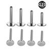Joias para Piercing de Liga de Titânio F136 Unha Básica de Fundo Plano Hélice Orelha Lábio Unha de Vinho Piercing para Corpo Humano Lote