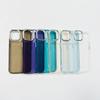 Linda Capa de Celular Eye S23 Moldura Espelhada Galvanizada para Samsung S24Ultra SAMSUNG Moldura Grande Transparente Cor Sólida Capa Macia