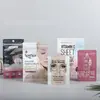 Bolsas Planas de Papel de Aluminio Auto-sellables Hechas a Medida por el Fabricante, Bolsas Ciega Auto-hechas, Bolsas para Empaque de Polvo de Mascarilla Facial, Empaque Sellado con Logotipo Impreso