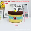 Cubo de la Fortuna para Sala de Estar, Cuenco del Tesoro, Cesta de Almacenamiento de Ropa para Dormitorio Tejida con Cuerda de Algodón, Cesta Redonda para Almacenamiento de Juguetes, Almacenamiento Decorativo