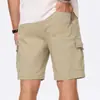 Aliexpress Verano para Hombre Color Sólido Holgado Moda Exterior Pantalones Cortos Cargo Deportivos Casual Versátiles En Stock Venta al por Mayor