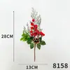 Flores artificiales, bayas de Navidad, arreglos florales, accesorios para fotografía de escritorio, accesorios para coronas, decoraciones para árboles de Navidad, flores artificiales decorativas