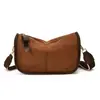 Bolsa vintage de camurça para mulheres, modelo 2026, elegante e texturizada, com alça de ombro larga, adequada para o dia a dia e uso casual, bolsa estilo almofada