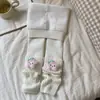 Leggings Novos para Meninas com Forro de Fleece para Outono e Inverno, Roupa Externa, Meias-Calças de Fleece Grossas Inteiriças com Desenhos Animados, Calças Longas Quentes Infantis de Retalhos
