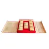 Caja de Regalo Creativa Asimétrica de Doble Puerta Estilo Ensamblaje para el Festival de Medio Otoño, Caja de Empaque de Regalo para Pasteles de Luna de Cartón Rojo Luna Llena