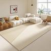 Tapete Moderno Minimalista para Sala de Estar, Absorvente de Água, Antiderrapante, com Laços para Mesa de Centro, Tapete Completo para Quarto ao Lado da Cama, Impermeável, Limpável, Não Lavável