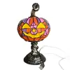 Linterna de calabaza de resina transfronteriza, decoración de Halloween, luz nocturna alimentada por USB, adorno creativo para el hogar y el escritorio