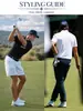 2026 Nova Roupa de Golfe Masculina Camiseta de Manga Curta Verão Proteção Solar Sensação Fresca Gola Reversível Top Camisa Polo