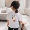 Camiseta de Manga Corta 100% Algodón para Niños 2025 Nuevo Estilo Coreano Atuendo para Hermanos Ropa Linda de Dibujos Animados de Verano Atuendo de Celebridad de Internet a la Moda para Hermanos