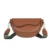 Bolso bandolera retro casual de un solo hombro tipo sillín para mujer, color liso, único, gran capacidad, novedad 2026, texturizado, nuevo estilo de moda