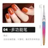 Kit de Canetas para Nail Art com 15 Peças, Novo Produto Transfronteiriço, Pincéis para Nail Art, Canetas de Escultura e Pintura, Canetas para Desenho de Linhas, Canetas para Nail Art Atacado do Fabricante