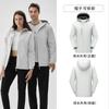 Chaqueta de trabajo con logotipo personalizado, impermeable, desmontable, tres en uno, para otoño.