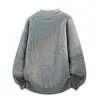 Vendedor Caliente Transfronterizo Moda Clásica Calidad Casual Cárdigan Cuello Alto Tejido Suéter de Hilo para Hombre Camisa de Hilo Se Puede Bordar