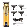 VOAUN novo cortador de cabelo cross-border cabeça de óleo cortador elétrico profissional LCD empurrar branco corte de escultura 0 cortador de cabeça de corte elétrico