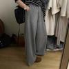 ¡Artículos de Alta Calidad de las Trece Líneas! Pantalones Casuales Rectos Gruesos de Cachemira Forrados de Polar Otoño e Invierno 2025 para Mujer