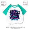 Kpop Hunter Camiseta de Manga Corta para Niñas Verano Top Holgado para Niños Mayores Camiseta Estampada Tendencia Manga Media para Niños