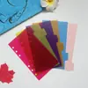 Páginas Divisórias Coloridas Capa de Caderno Classificador A6, Páginas Divisórias de Recarga para Binder Índice