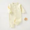 Mameluco para Bebé Otoño Primavera Niños Niñas Manga Larga Pelele Ropa de Dormir para Bebé Ropa para el Hogar Ropa Ha Cuatro Estaciones Algodón Puro