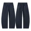 Calça Casual Muxi Clothing Estilo Americano com Miçangas e Barra Curva para Homens, Novo Estilo Outono Calça de Trabalho, Calça Longa Solta de Perna Larga Ins
