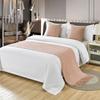 Borde de Cama Defensa Tela Sucia Moderno Simple Lujo Ligero Hogar Hotel Bandera de Cama Toalla de Pie de Cama Color Sólido Ropa de Cama Cubierta de Cama