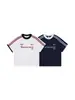 DK Roupas Infantis 26 Estilo Verão Retrô Americano Meninos Meninas Solto Algodão Puro Manga Curta Roupa Pai-Filho Infantil Top Casual Camiseta