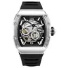 En Stock Venta al por Mayor Comercio Exterior Más Vendido Reloj Deportivo Casual para Hombre, Estilo Europeo y Americano, Luminoso, Esqueleto, Resistente al Agua, Reloj Mecánico de Silicona para Hombre