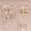 Candelabro Europeo Alto a Rayas Adornos Decoración para el Hogar Suministros para Bodas Accesorios para Cena Romántica a la Luz de las Velas