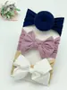 Venta caliente banda para el pelo de bebé lazo de nailon accesorios para el pelo de niños calcetines de bola súper suaves juego de tocado ancho Venta al por mayor