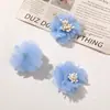 Estilo Hada Coreana Malla Estambres de Flores Flores de Margarita DIY Accesorios para el Cabello Pendientes Zapatos y Calcetines Accesorios de Ropa Accesorios de Joyería