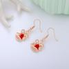 Aretes de Navidad Aretes de botón de Navidad Copo de nieve Año Nuevo Dibujos animados Árbol de Navidad Aretes colgantes Lote mixto Elementos navideños