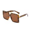 Lentes de Sol para Mujer Reductor de Rostro Grande Moda Callejera Trendy Europeo y Americano Celebridad de Internet Retro Protección UV Lentes de Sol Cuadrado de Montura Grande