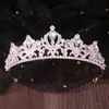 Venta Directa de Fábrica Corona de Novia Estilo Coreano Aleación Pedrería Corona de Princesa Tocado Más Vendido Accesorios de Boda Accesorios de Estudio Performance