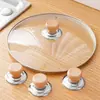 Mango universal especializado para tapa de olla de madera maciza, pomo antiquemaduras para tapa de olla, perilla superior para tapa de olla, tapa de olla