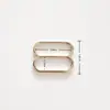 En Stock Aleación de Zinc 2cm Hebilla de Ajuste para Correa de Hombro Accesorios para Sujetador Redonda Figura de Ocho 08 Hebilla Metálica para Correa de Ropa Interior Fabricante