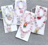 Nuevo Conjunto de Collar, Pulsera, Pendientes y Anillo de Cola de Sirena con Cuentas de Colores Degradados al por Mayor para Niños Fabricante al por Mayor