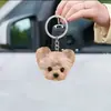 Colgante Decorativo para Coche de Perro con Lazo Plano de Acrílico Transfronterizo