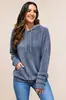 Otoño/Invierno 2026 Nueva Ropa de Mujer Transfronteriza Europea y Americana Amazon Prendas de Punto Sudaderas con Capucha Costilla Cepillada Capa Base Sudaderas de Moda
