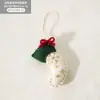 Decoraciones Navideñas Árbol de Navidad Creativo Reno de Dibujos Animados Adornos Colgantes de Fieltro Materiales DIY Figuritas Pequeñas Regalos de Navidad