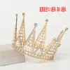 Nova Coroa Redonda de Liga para Decoração de Festa de Aniversário e Feriado Coroa de Coração de Pêssego Vazada com Strass Decoração de Flor