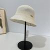Chapéu de pescador de papel simples, estilo japonês, primavera e verão, chapéu de malha com proteção solar infantil, chapéu de rua casual e moderno