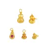 Colgante de Calabaza Hueca de Seis Caracteres Chapado en Oro Plata S925 de Cuerpo Completo Accesorio DIY Colgante de Calabaza de Plata 925