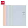 Cuaderno de Espiral Deli, Sencillo y Elegante, 60 Páginas, para Tareas Estudiantiles y Corrección de Errores, las Páginas No se Desprenden, Cuaderno B5, Venta al por Mayor de Papelería